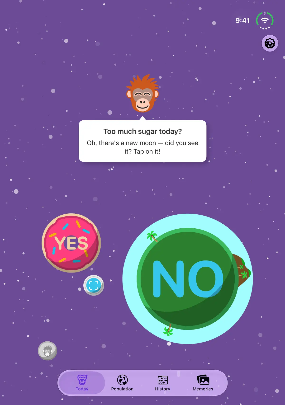 Quit Sugar: No Treat Today Today — the daily question, iPhone Duo Book portrait