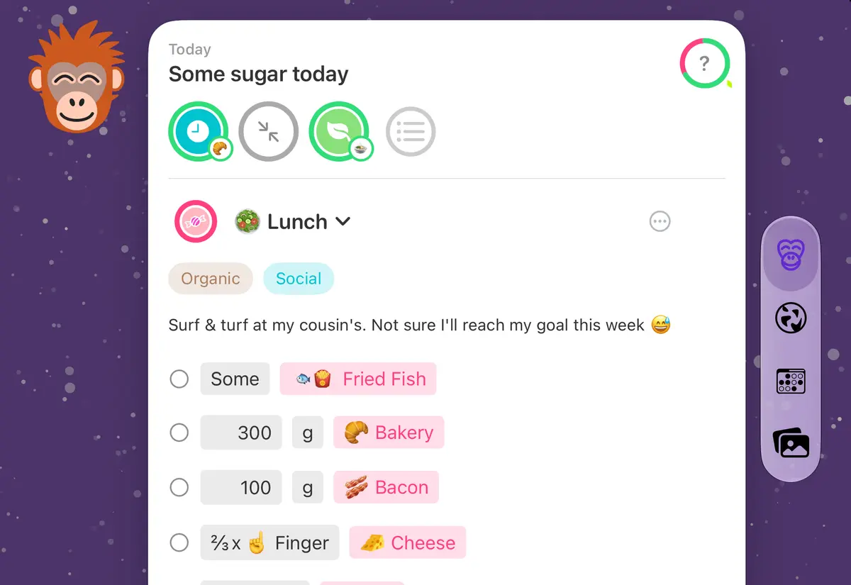 Quit Sugar: No Treat Today Meal editor, iPhone Duo Front landscape