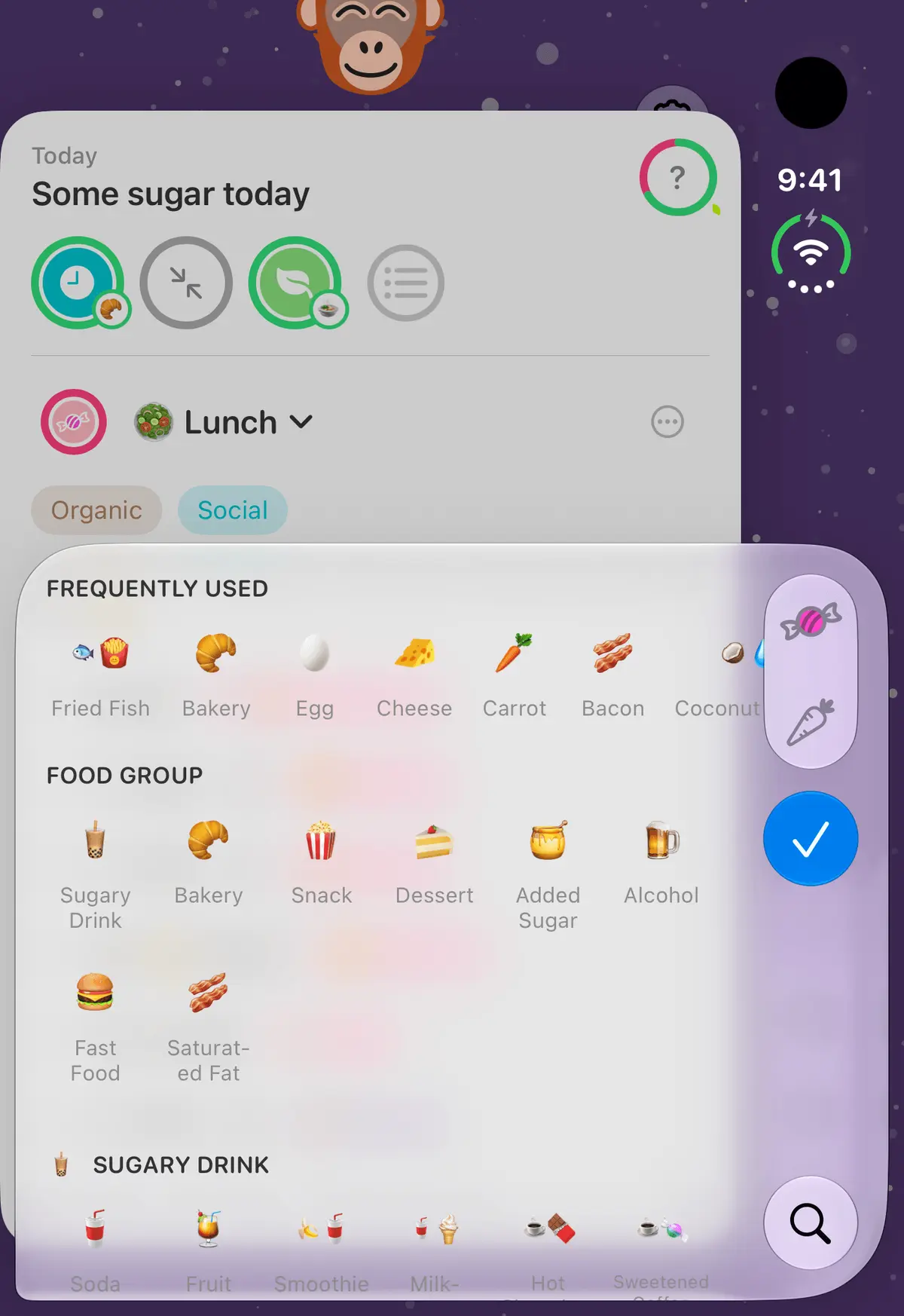 Quit Sugar: No Treat Today Food picker, iPhone Duo Front portrait