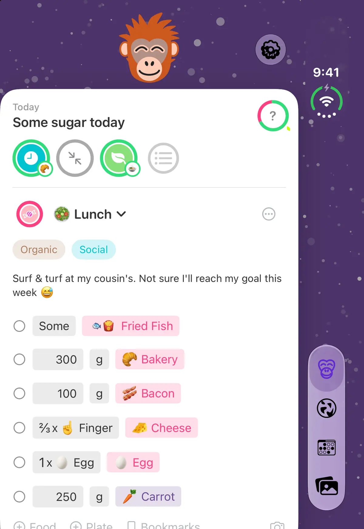 Quit Sugar: No Treat Today Meal editor, iPhone Duo Front portrait