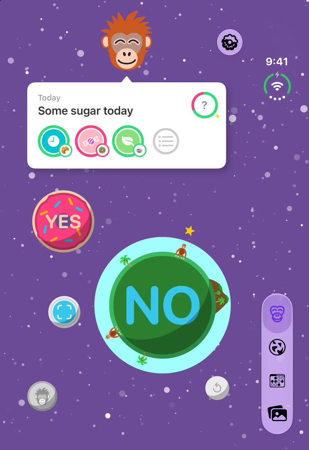 Quit Sugar: No Treat Today on iPhone Duo, front portrait