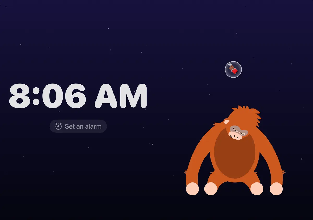 Quit Sugar: No Treat Today Bedside Clock, iPhone Duo Open landscape