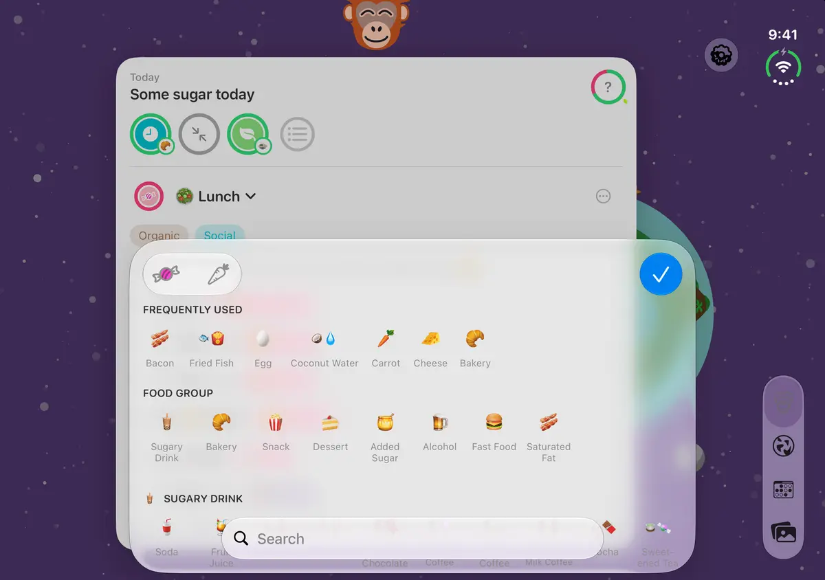 Quit Sugar: No Treat Today Food picker, iPhone Duo Open landscape