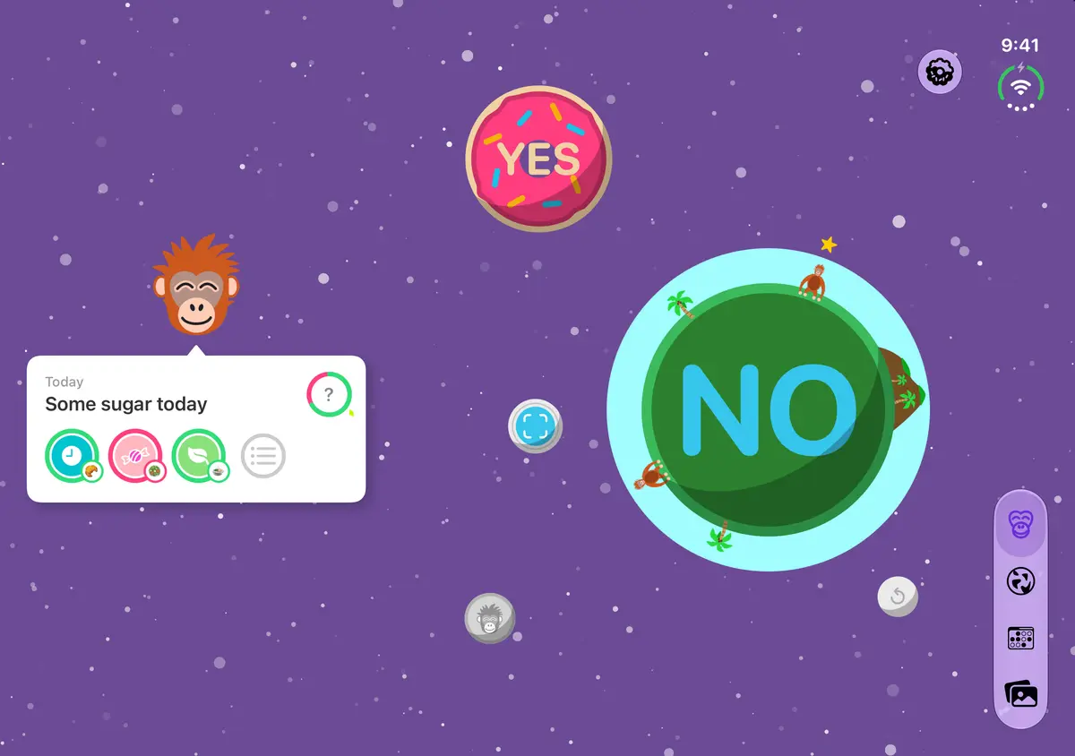 Quit Sugar: No Treat Today Today, iPhone Duo Open landscape