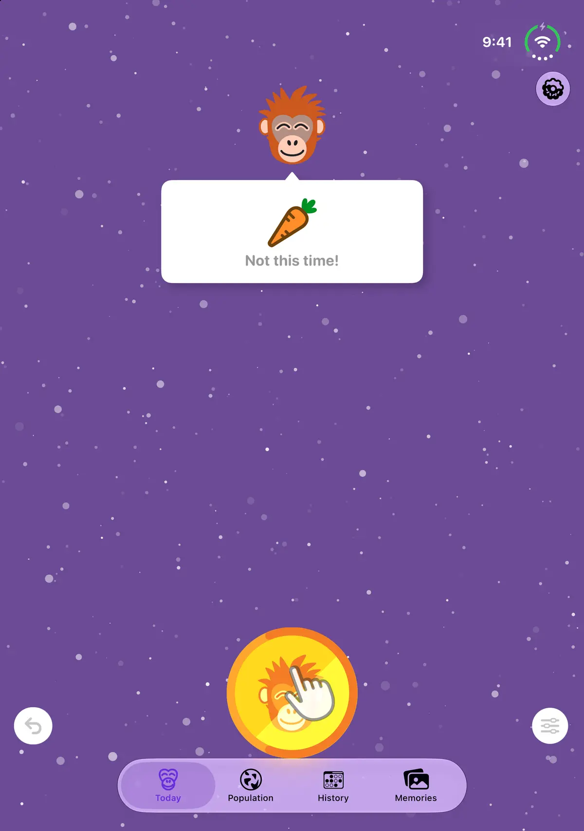 Quit Sugar: No Treat Today Coin toss, iPhone Duo Open portrait