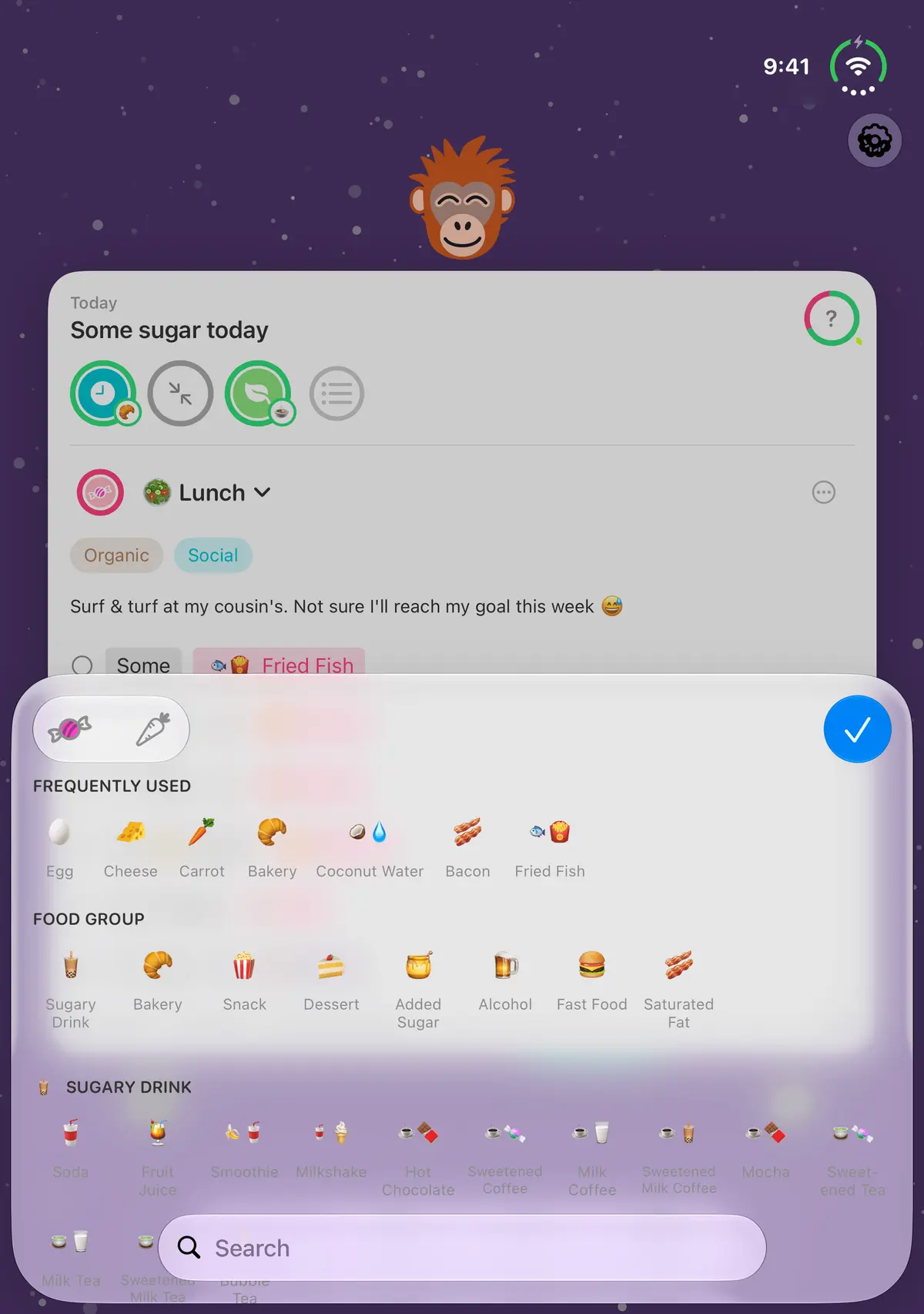 Quit Sugar: No Treat Today Food picker, iPhone Duo Open portrait