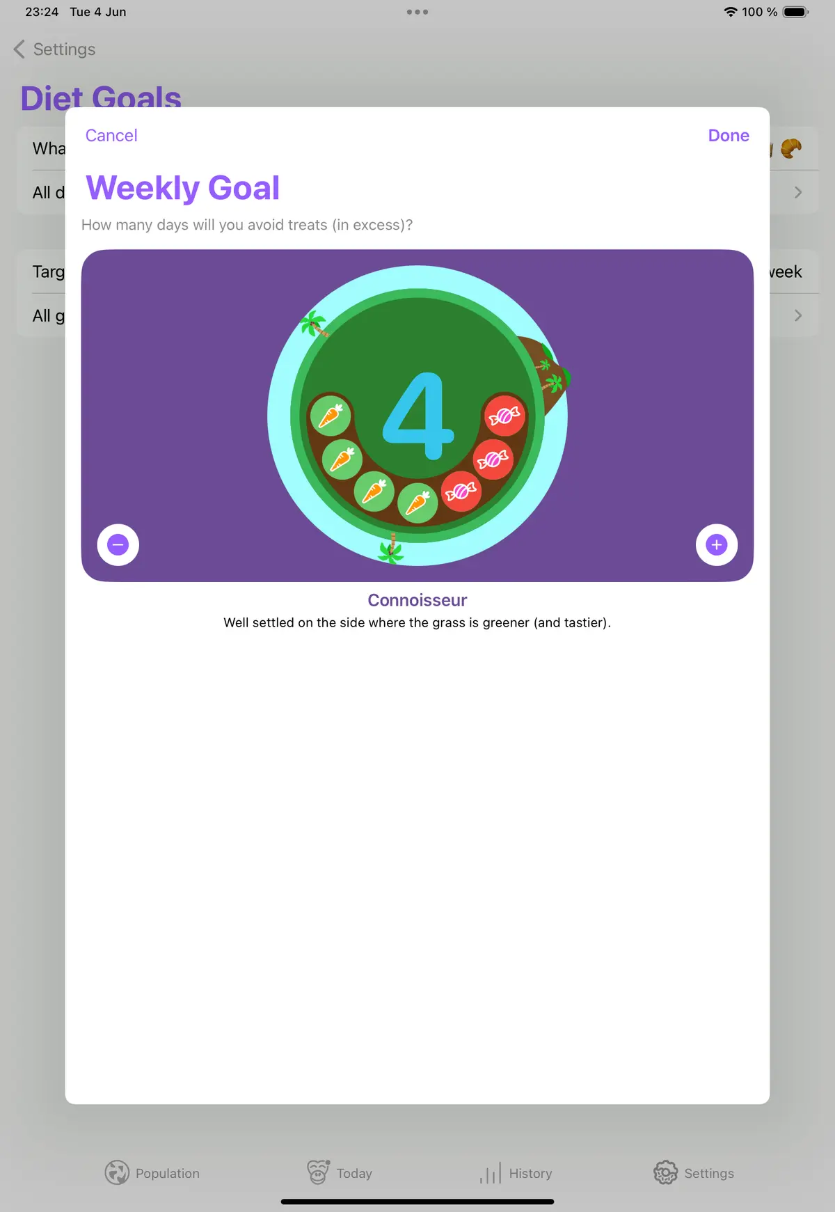Quit Sugar: No Treat Today — iPad