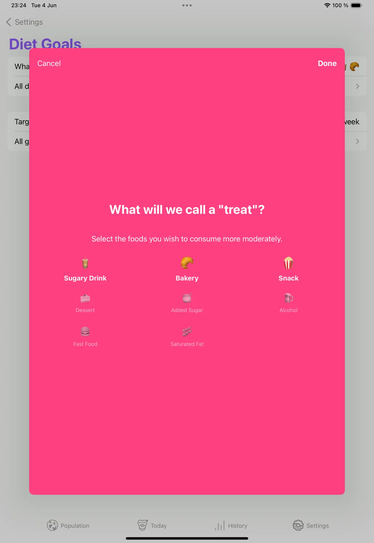 Quit Sugar: No Treat Today — iPad